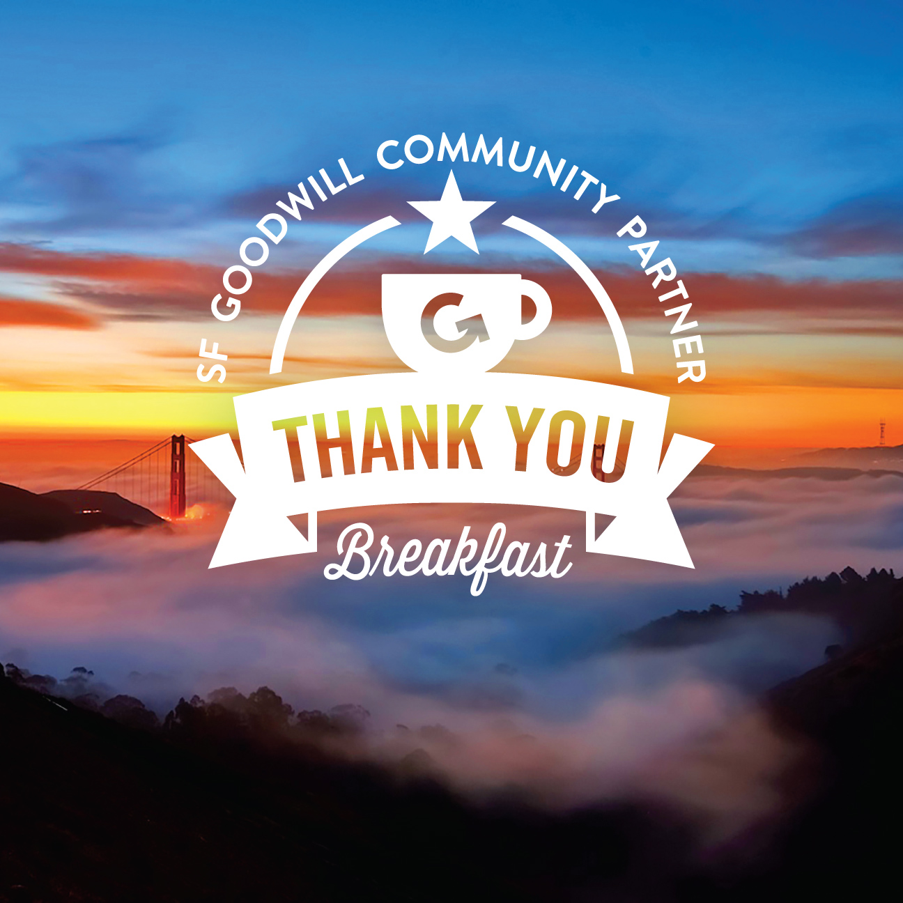 Michael Ham - Portfolio - SF Goodwill Event Badging - Thank You Breakfast
