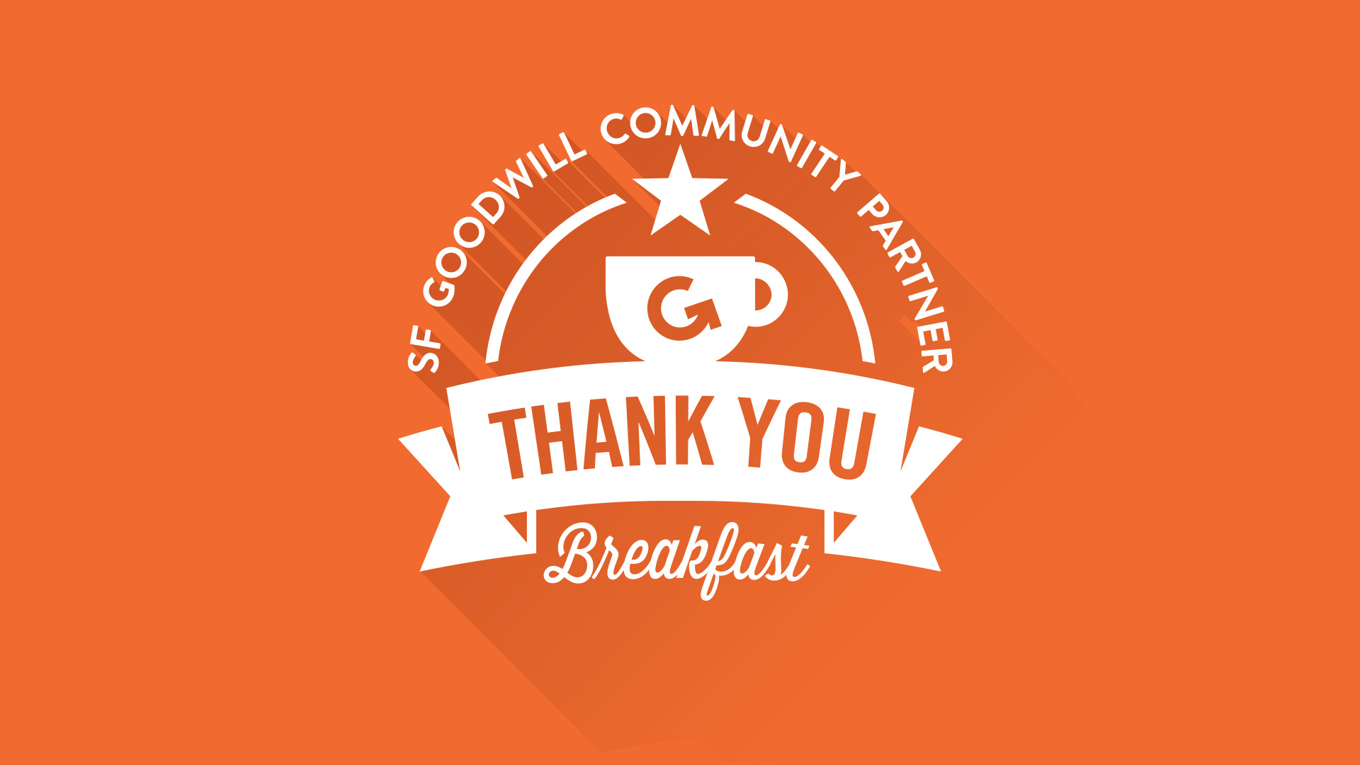 Michael Ham - Portfolio - SF Goodwill Event Badge - Thank You Breakfast