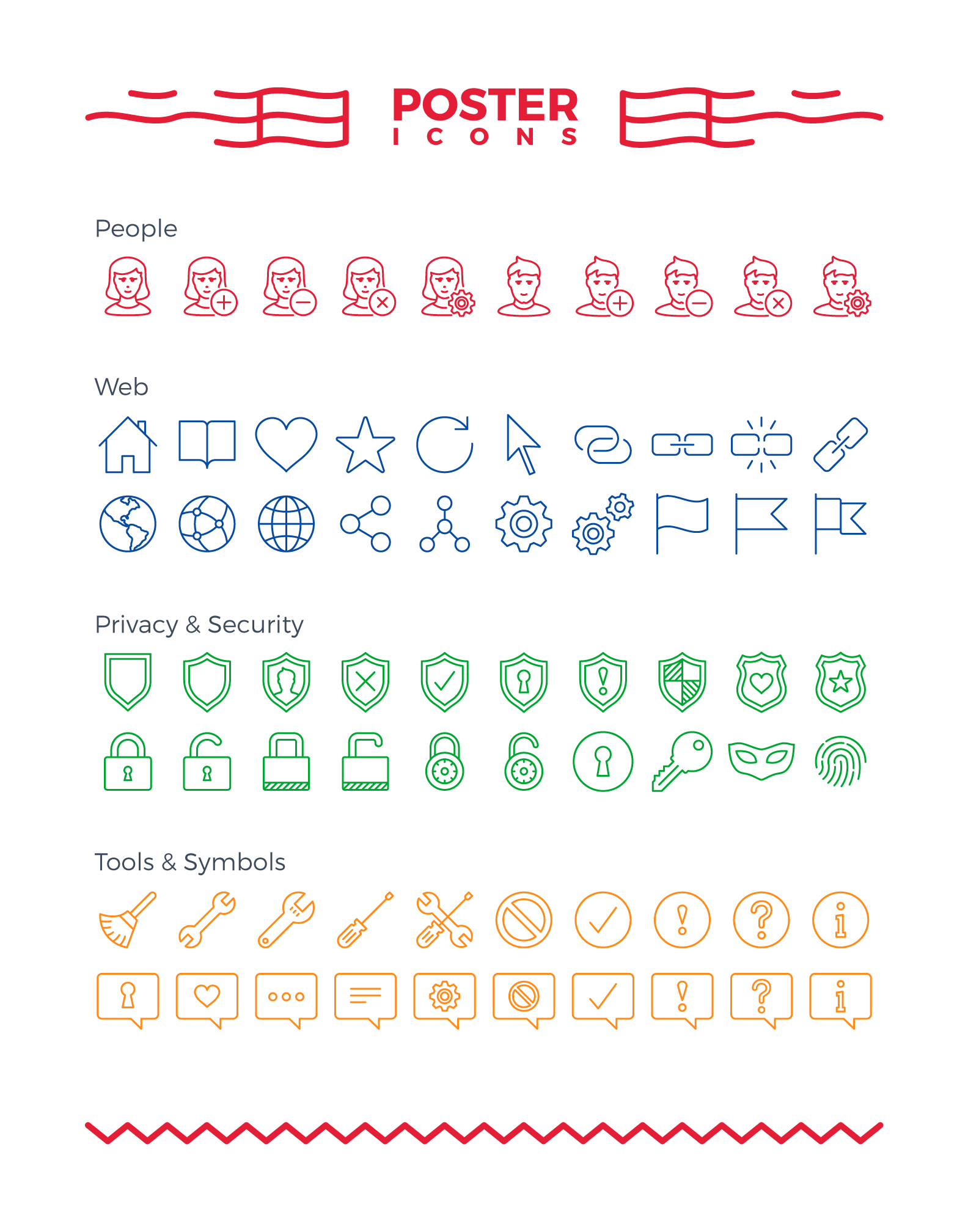 Michael Ham - Designerham - Mozilla Firefox - Privacy Poster Icons